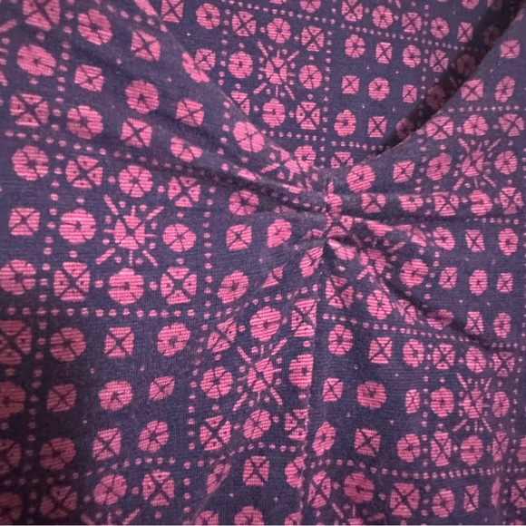 Toad & Co Rosemarie Dress Geo Floral Print Eco Knit - Picture 3 of 7